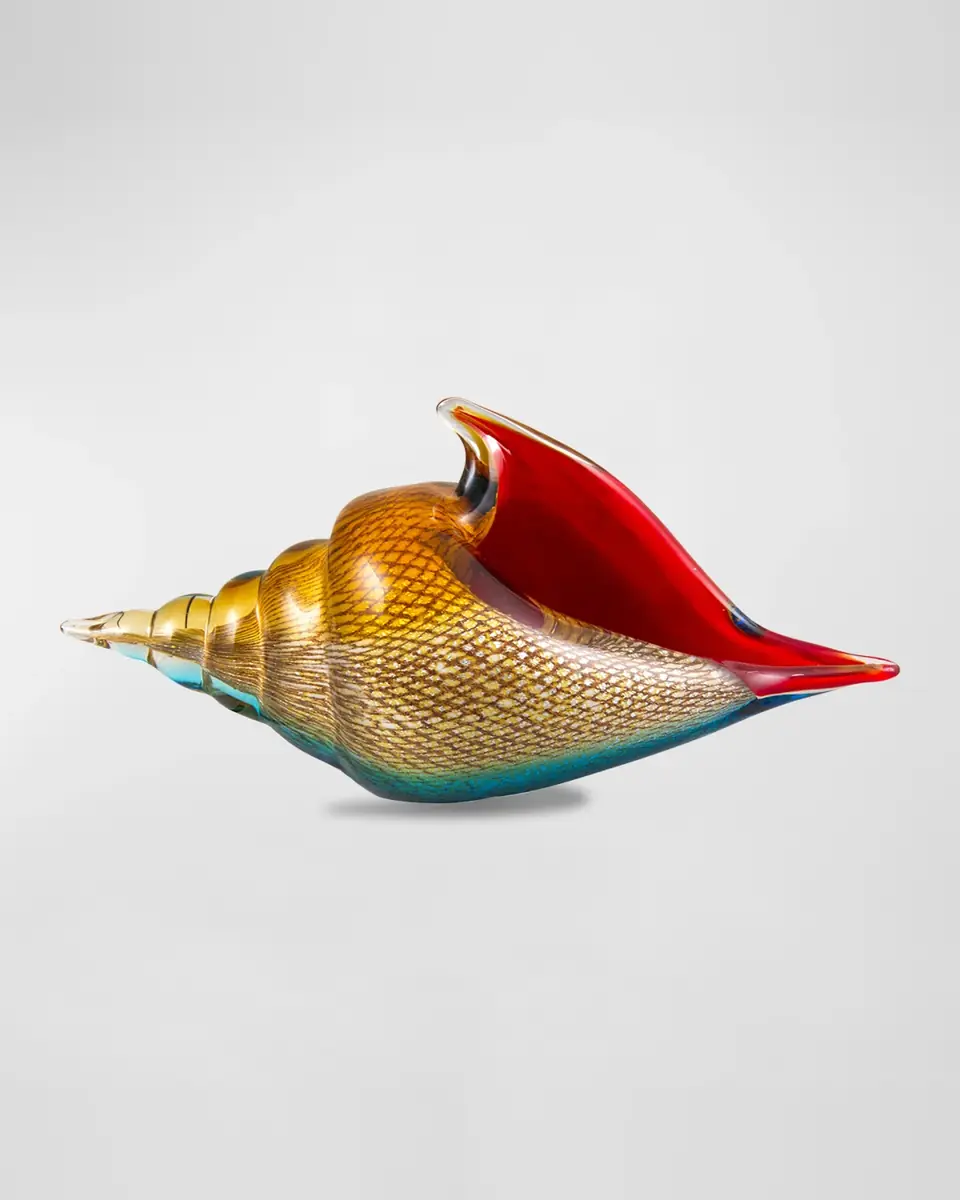 Dale Tiffany Oceanside Sea Shell Art Glass Sculpture | Thumbnail 2