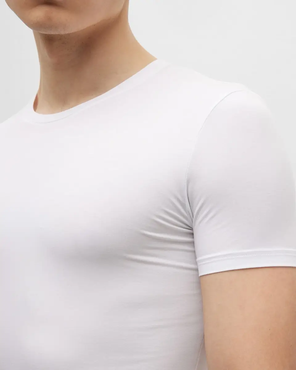 ZEGNA Men's Slim Fit Micromodal Crewneck T-Shirt | Thumbnail 4
