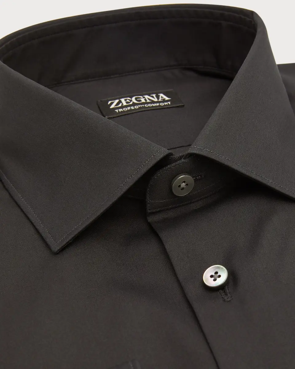 Zegna Men's Trofeo Comfort Cotton Dress Shirt | Thumbnail 2 Zegna Men's Trofeo Comfort Cotton Dress Shirt | Thumbnail 2