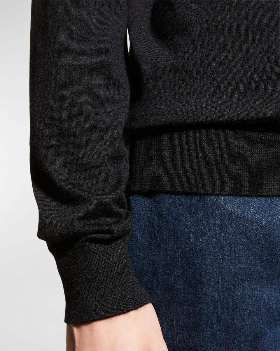 Zegna Men's Cashmere-Silk Polo Sweater | Thumbnail 7