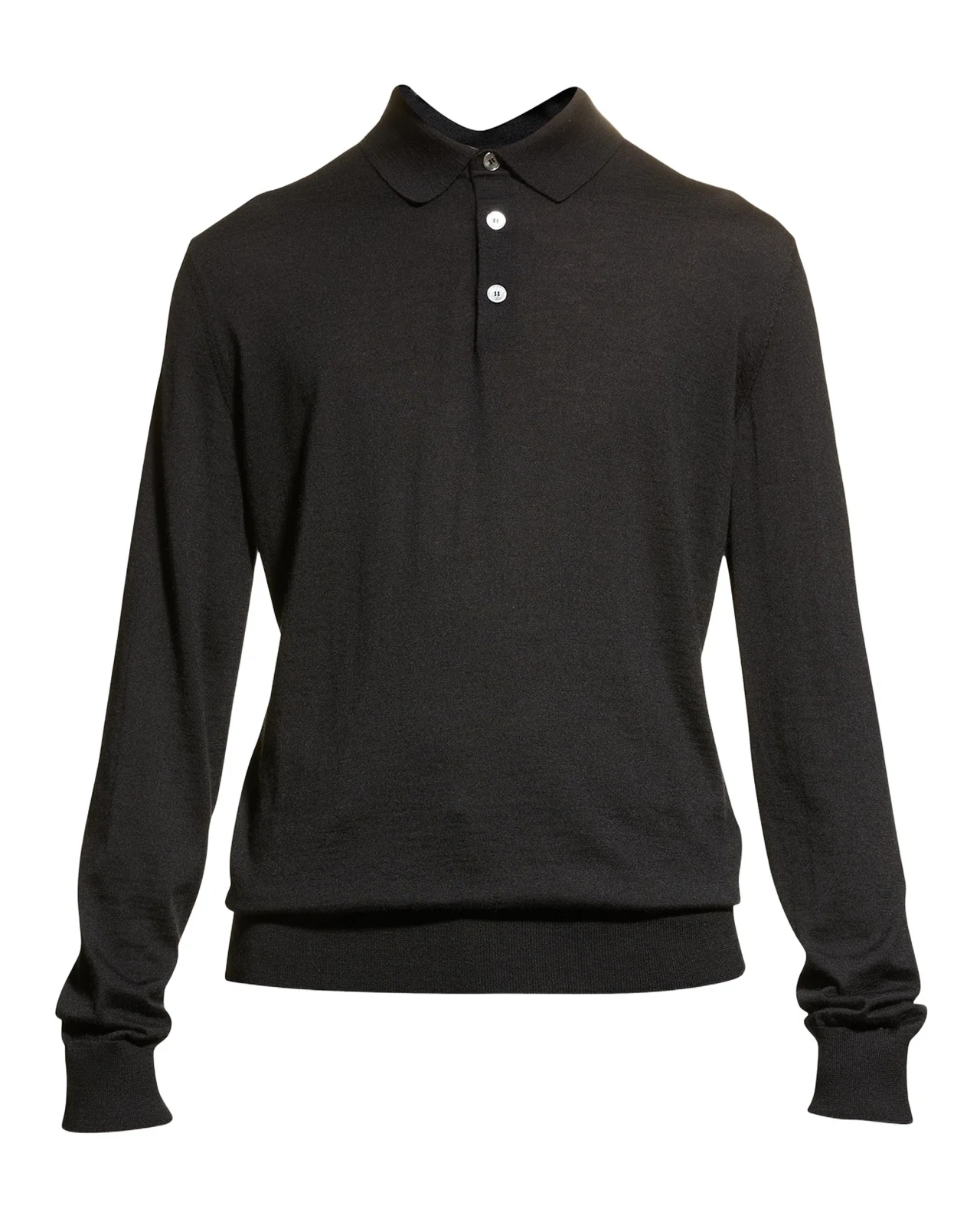 Zegna Men's Cashmere-Silk Polo Sweater