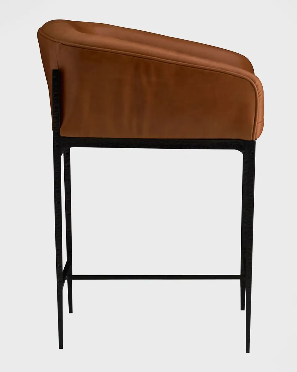 Arteriors Osbourne Leather 26.5" Counter Stool | Thumbnail 3