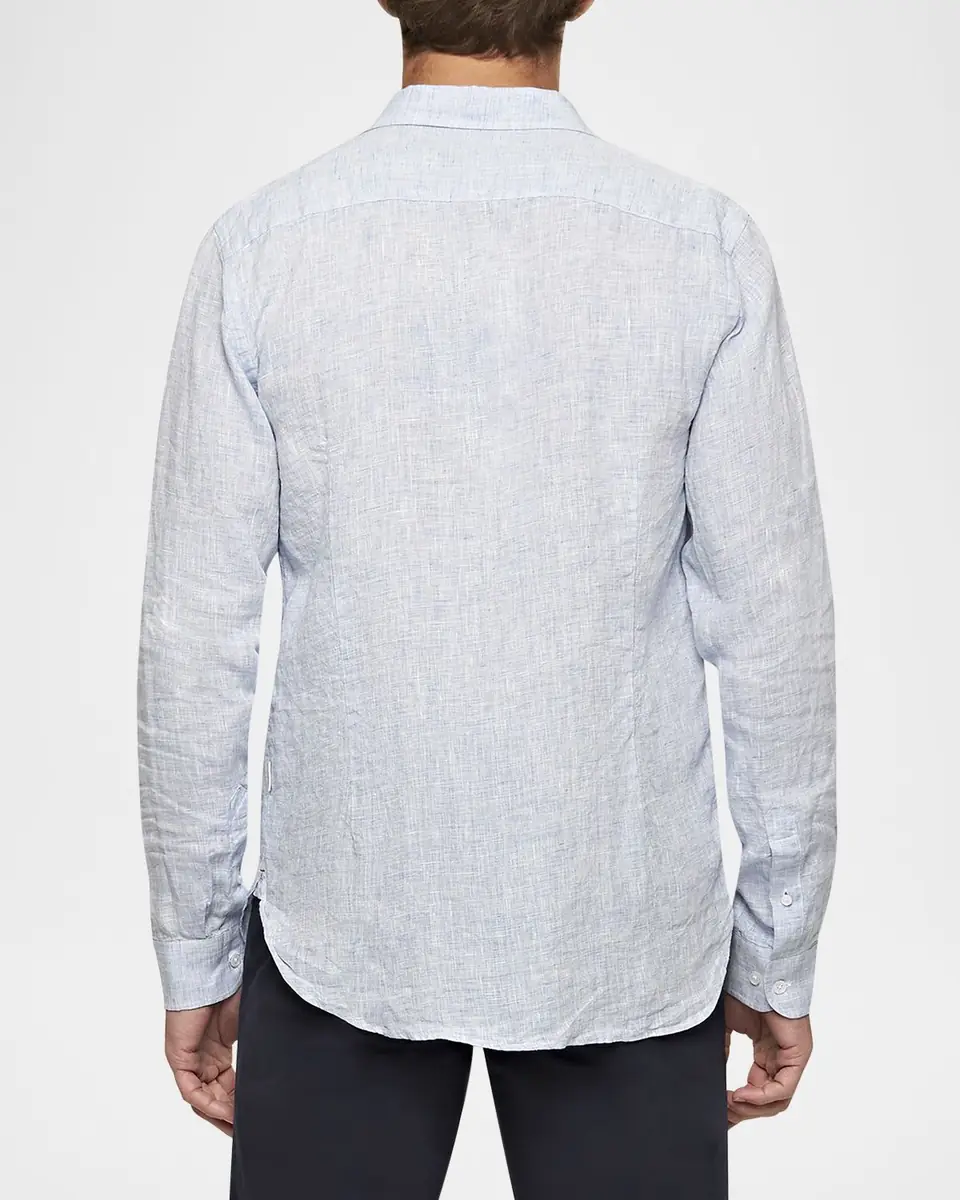 Orlebar Brown Men's Giles Linen Sport Shirt | Thumbnail 3 Orlebar Brown Men's Giles Linen Sport Shirt | Thumbnail 3