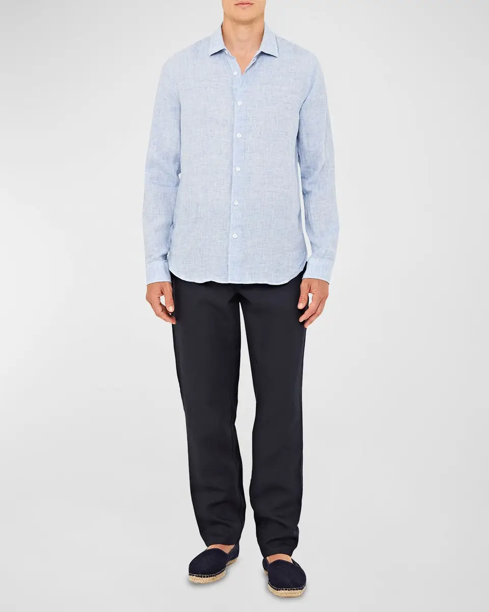 Orlebar Brown Men's Giles Linen Sport Shirt | Thumbnail 6 Orlebar Brown Men's Giles Linen Sport Shirt | Thumbnail 6
