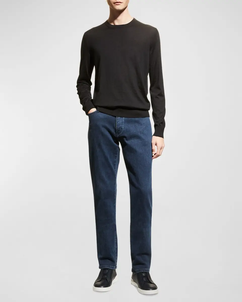 Zegna Men's Cashmere Crewneck Sweater | Thumbnail 2