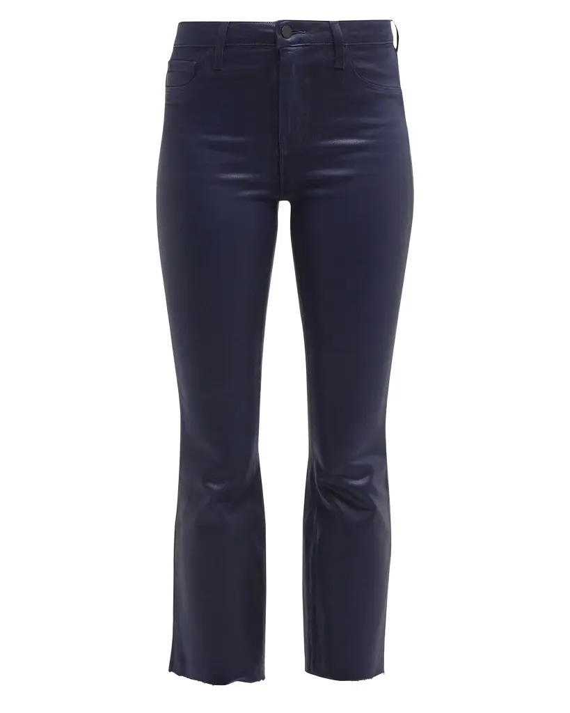 L'Agence Kendra High-Rise Coated Crop Flare Jeans | Image 1 L'Agence Kendra High-Rise Coated Crop Flare Jeans | Image 1