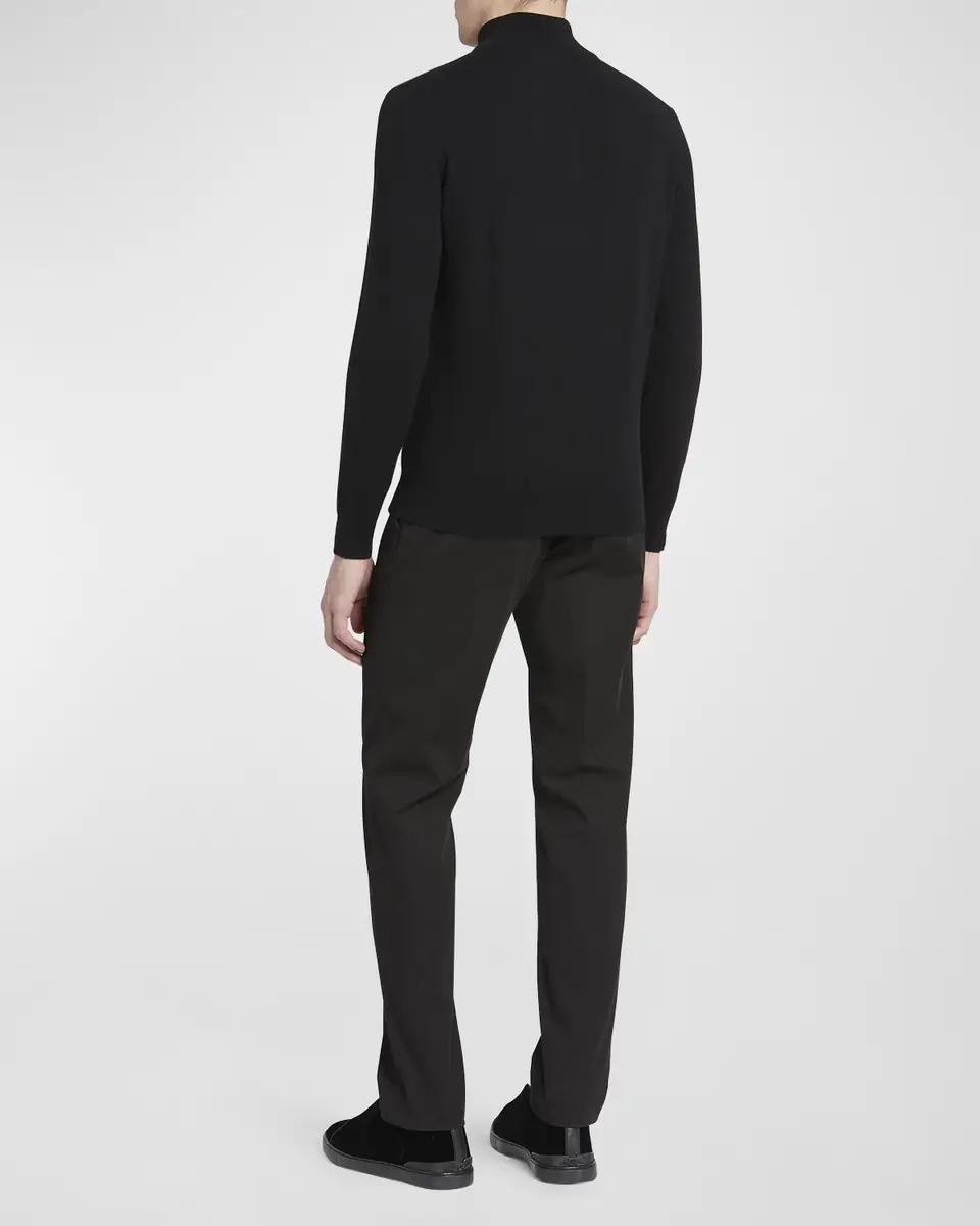 Zegna Men's Cashmere Quarter-Zip Sweater | Thumbnail 3 Zegna Men's Cashmere Quarter-Zip Sweater | Thumbnail 3