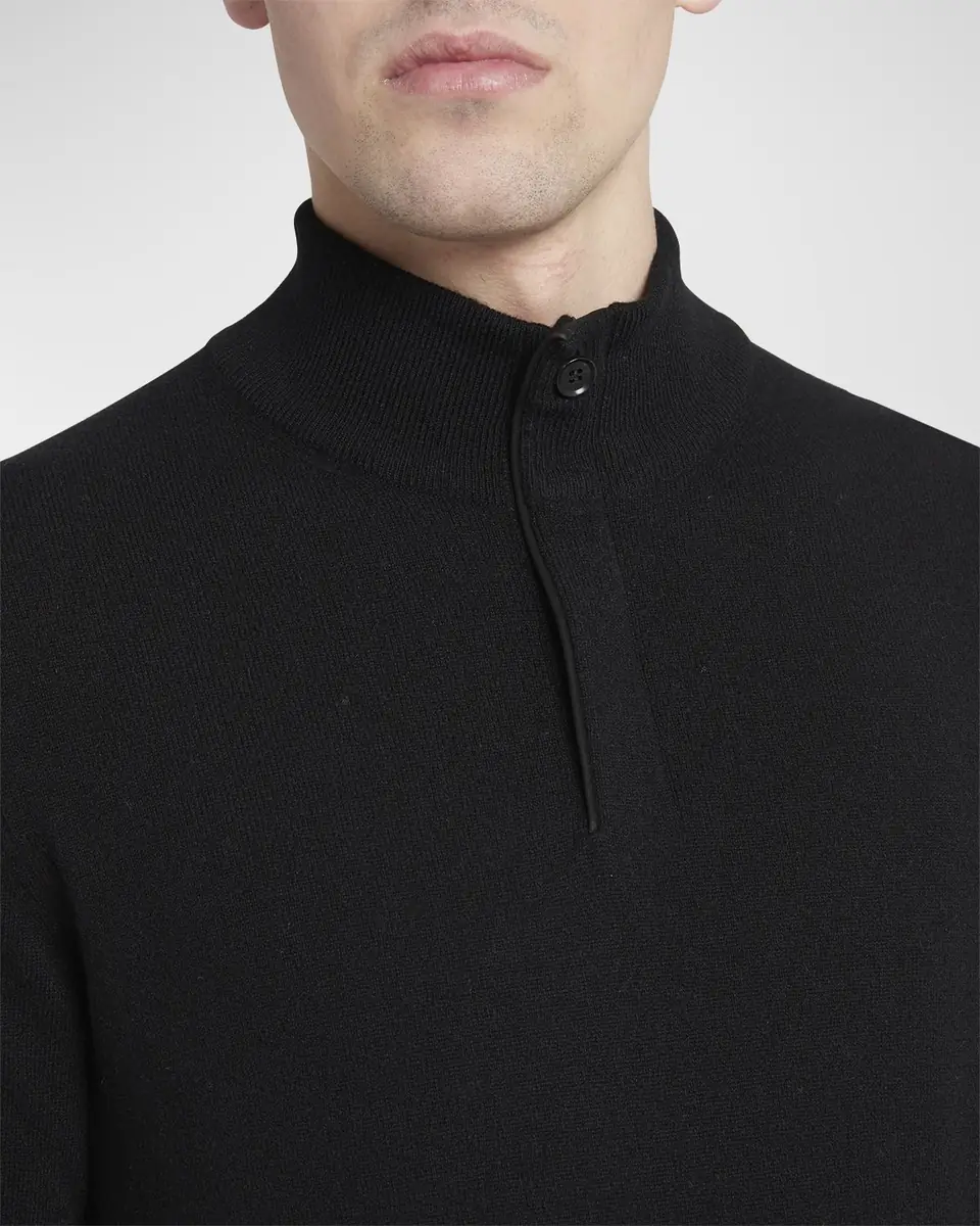 Zegna Men's Cashmere Quarter-Zip Sweater | Thumbnail 5 Zegna Men's Cashmere Quarter-Zip Sweater | Thumbnail 5