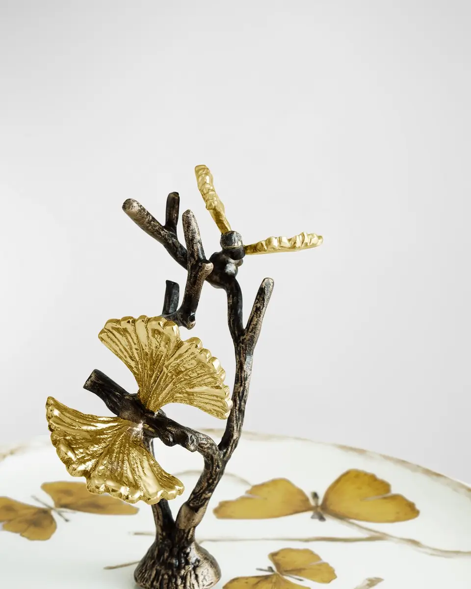 Michael Aram Butterfly Ginkgo 2-Tier Porcelain Etagere | Thumbnail 4