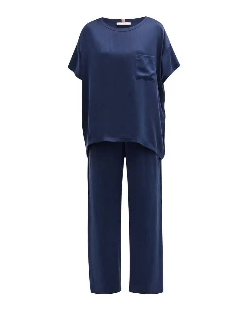 Lunya Washable Silk Tee Pant Set | Image 1 Lunya Washable Silk Tee Pant Set | Image 1