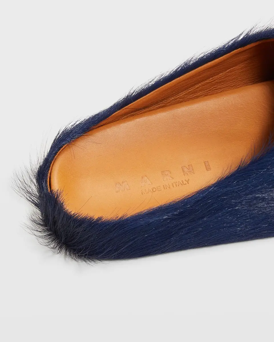 Marni Men's Fussbett Calf Hair Sabot Mules | Thumbnail 5