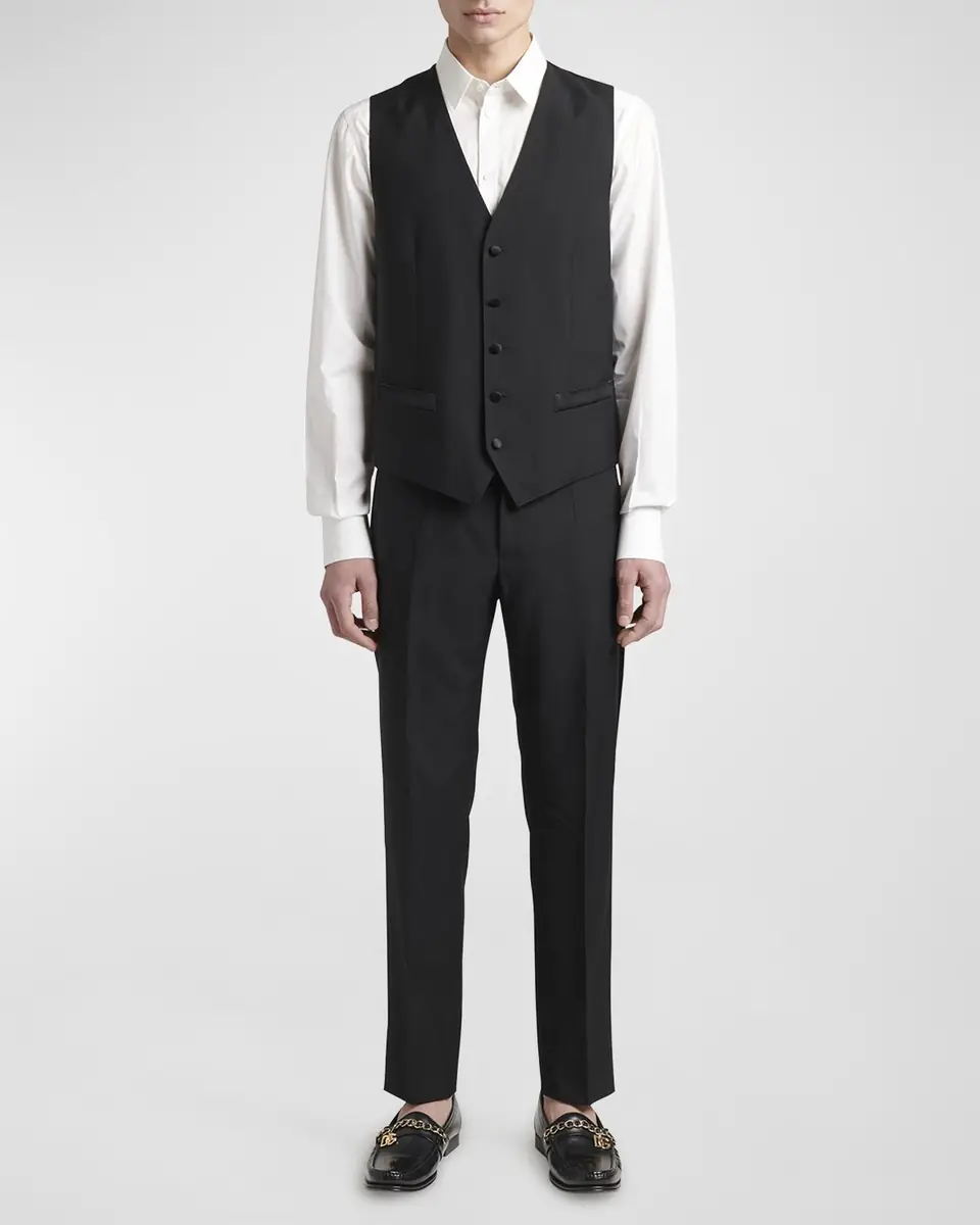 Dolce & Gabbana Men's Martini Two-Piece Tuxedo with Vest | Thumbnail 2 Dolce & Gabbana Men's Martini Two-Piece Tuxedo with Vest | Thumbnail 2