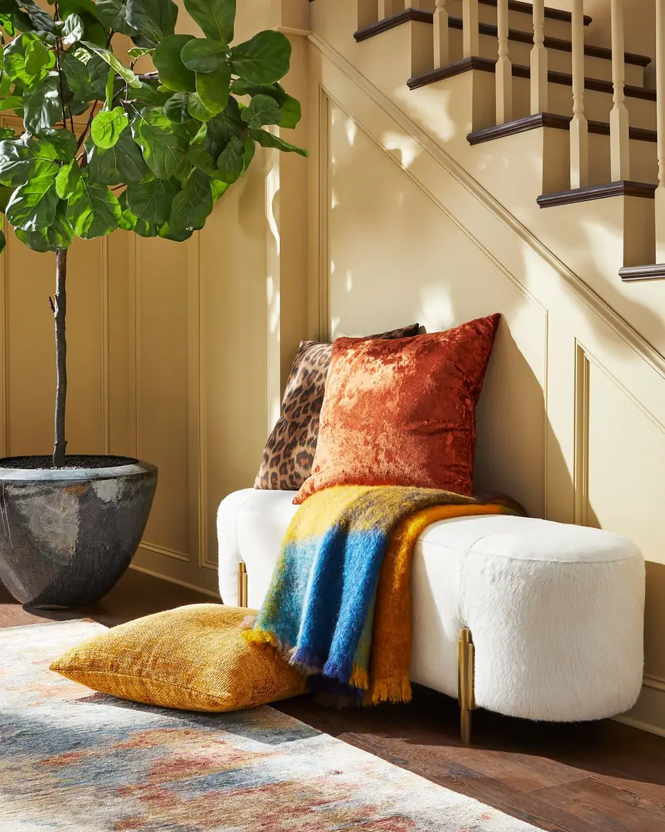 Arteriors Justin Hairhide Bench 62" | Thumbnail 3 Arteriors Justin Hairhide Bench 62" | Thumbnail 3