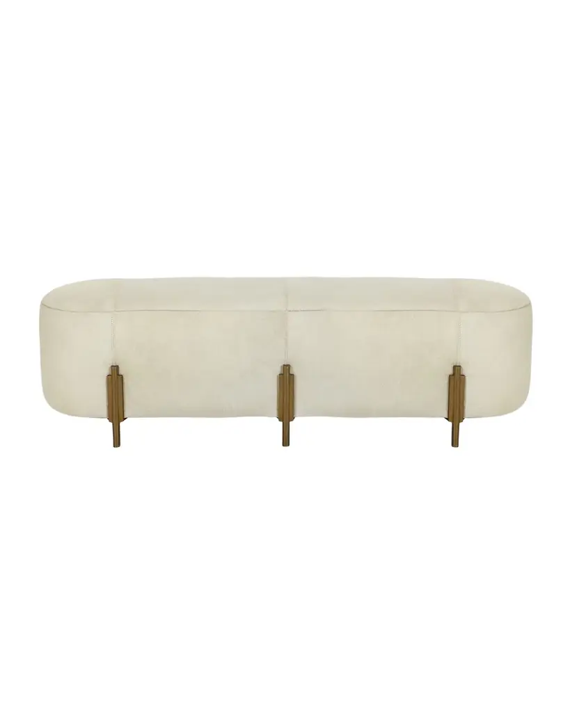 Arteriors Justin Hairhide Bench 62"