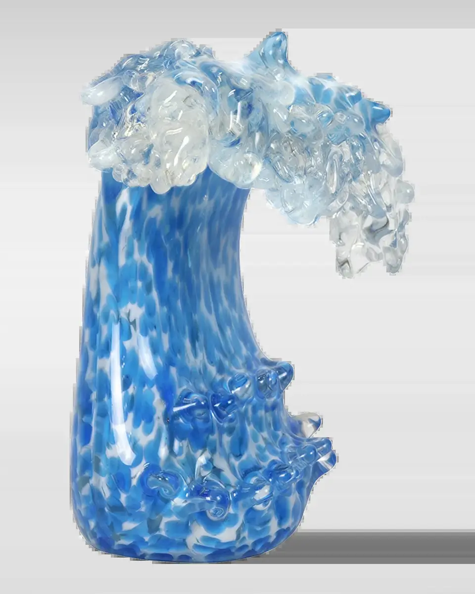 Dale Tiffany Laguna Wave Art Glass Sculpture | Thumbnail 2