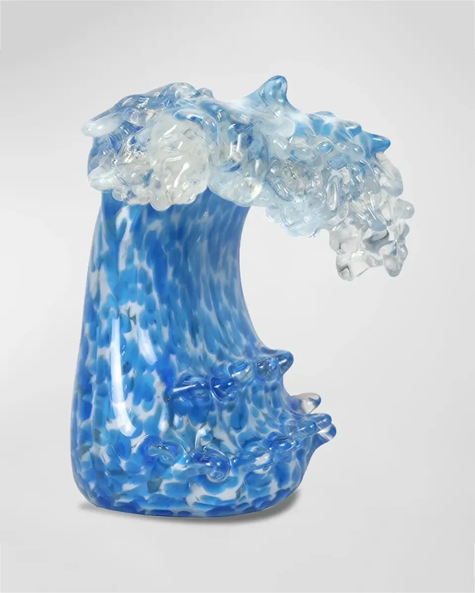 Dale Tiffany Laguna Wave Art Glass Sculpture | Thumbnail 3