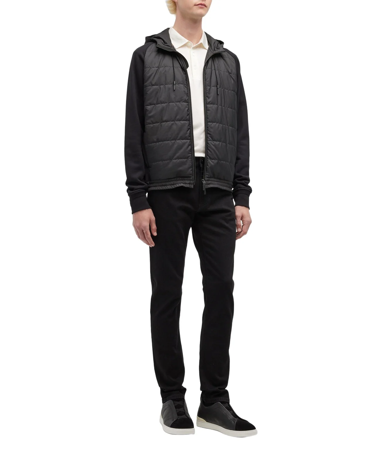 Zegna Men's 5-Pocket Black Wash Denim Jeans