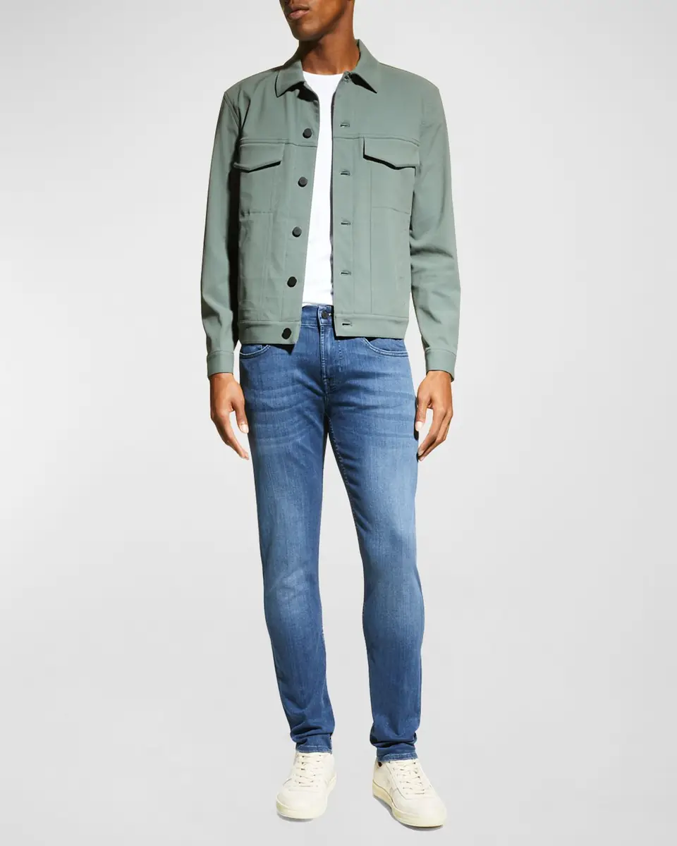 7 For All Mankind Men's Slimmy Taper Skinny Jeans | Thumbnail 2