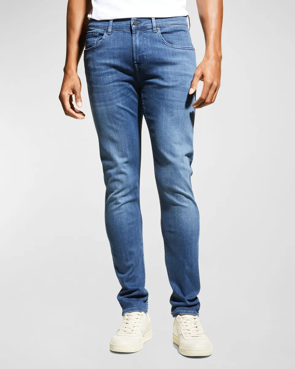 7 For All Mankind Men's Slimmy Taper Skinny Jeans | Thumbnail 4
