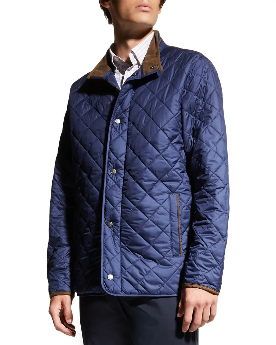 Peter Millar Men's Suffolk Quilted Travel Coat | Thumbnail 4