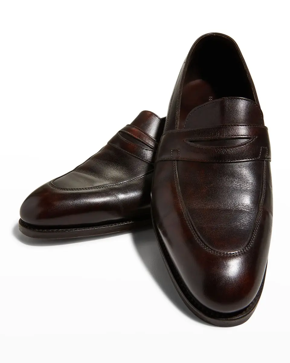 John Lobb Men's Adley Leather Penny Loafers | Thumbnail 5 John Lobb Men's Adley Leather Penny Loafers | Thumbnail 5