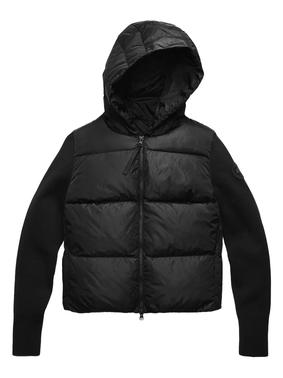 Women's Hybridge Wide Quilt Hooded Puffer Jacket Women's Hybridge Wide Quilt Hooded Puffer Jacket