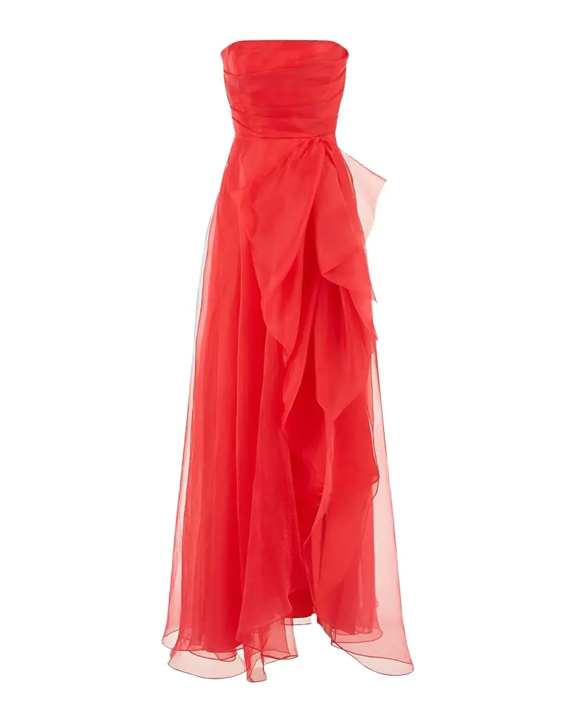 Theia Teresa Draped Strapless Gown | Image 1 Theia Teresa Draped Strapless Gown | Image 1