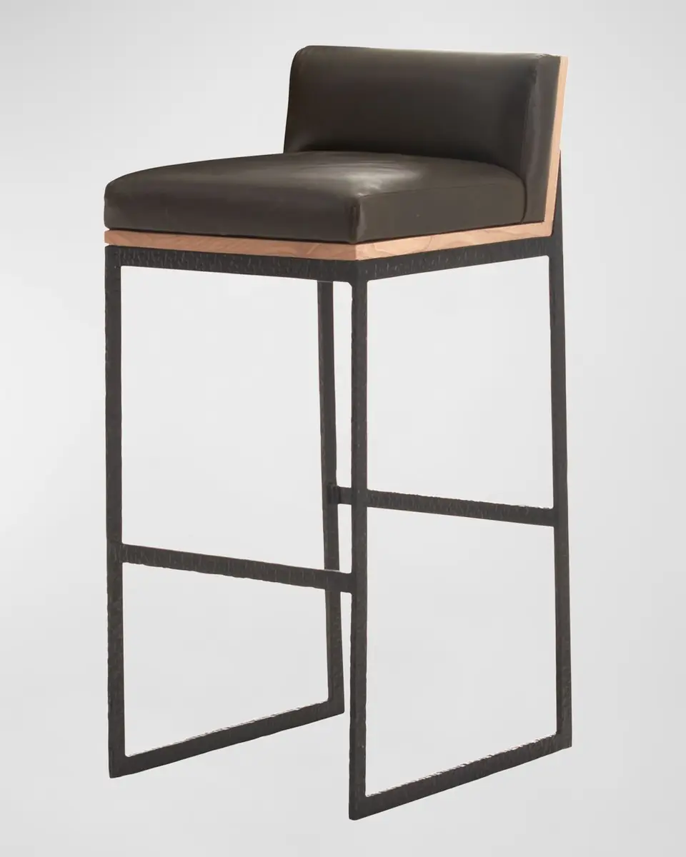 Arteriors Marmont Leather 31" Bar Stool | Thumbnail 2