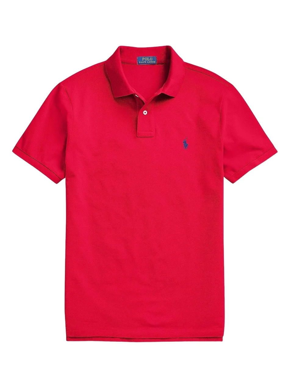 Men's Cotton Mesh Slim-Fit Polo Shirt Men's Cotton Mesh Slim-Fit Polo Shirt