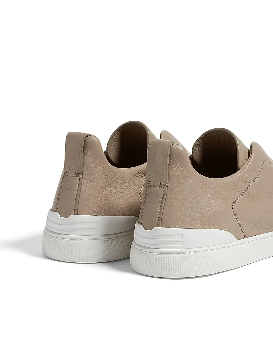 Zegna Men's Secondskin Triple Stitch Sneakers | Thumbnail 5 Zegna Men's Secondskin Triple Stitch Sneakers | Thumbnail 5