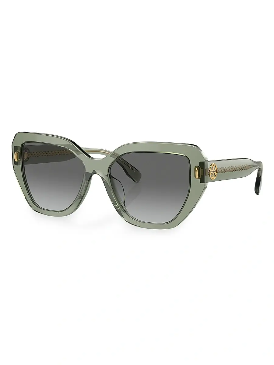 Tory Burch Women's Miller 55MM Oversized Cat-Eye Sunglasses | Thumbnail 2 Tory Burch Women's Miller 55MM Oversized Cat-Eye Sunglasses | Thumbnail 2