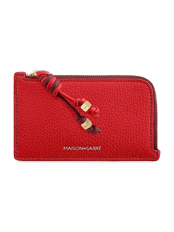 Women's Leather Zip Card Holder Women's Leather Zip Card Holder