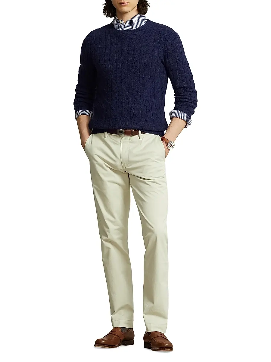 Polo Ralph Lauren Men's Stretch Straight-Fit Chino Pants | Thumbnail 2 Polo Ralph Lauren Men's Stretch Straight-Fit Chino Pants | Thumbnail 2