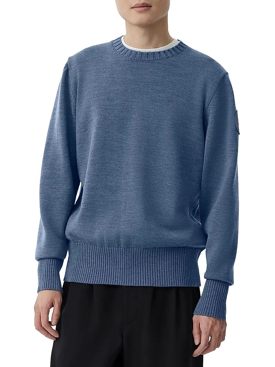 Canada Goose Men's Rosseau Wool Crewneck Sweater | Thumbnail 3 Canada Goose Men's Rosseau Wool Crewneck Sweater | Thumbnail 3