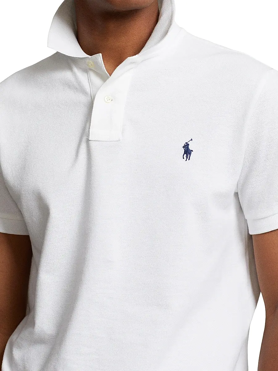 Polo Ralph Lauren Men's Logo Cotton Slim-Fit Polo Shirt | Thumbnail 7 Polo Ralph Lauren Men's Logo Cotton Slim-Fit Polo Shirt | Thumbnail 7