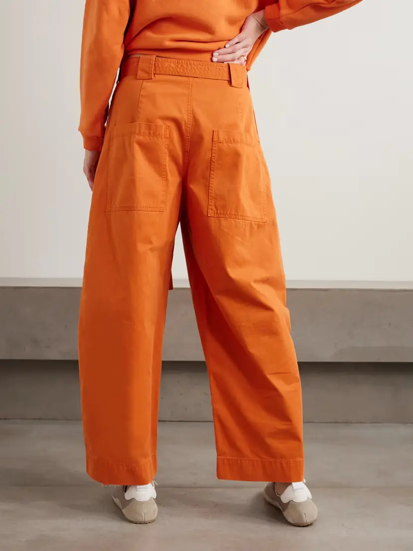 Jamie Haller The Karate Cropped Belted Cotton-twill Wide-leg Pants | Thumbnail 3 Jamie Haller The Karate Cropped Belted Cotton-twill Wide-leg Pants | Thumbnail 3
