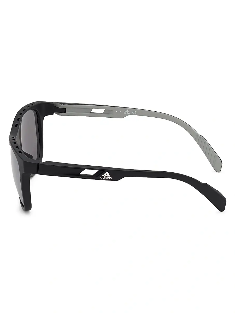 adidas Y-3 Men's 55MM Square Injected Sunglasses | Thumbnail 4