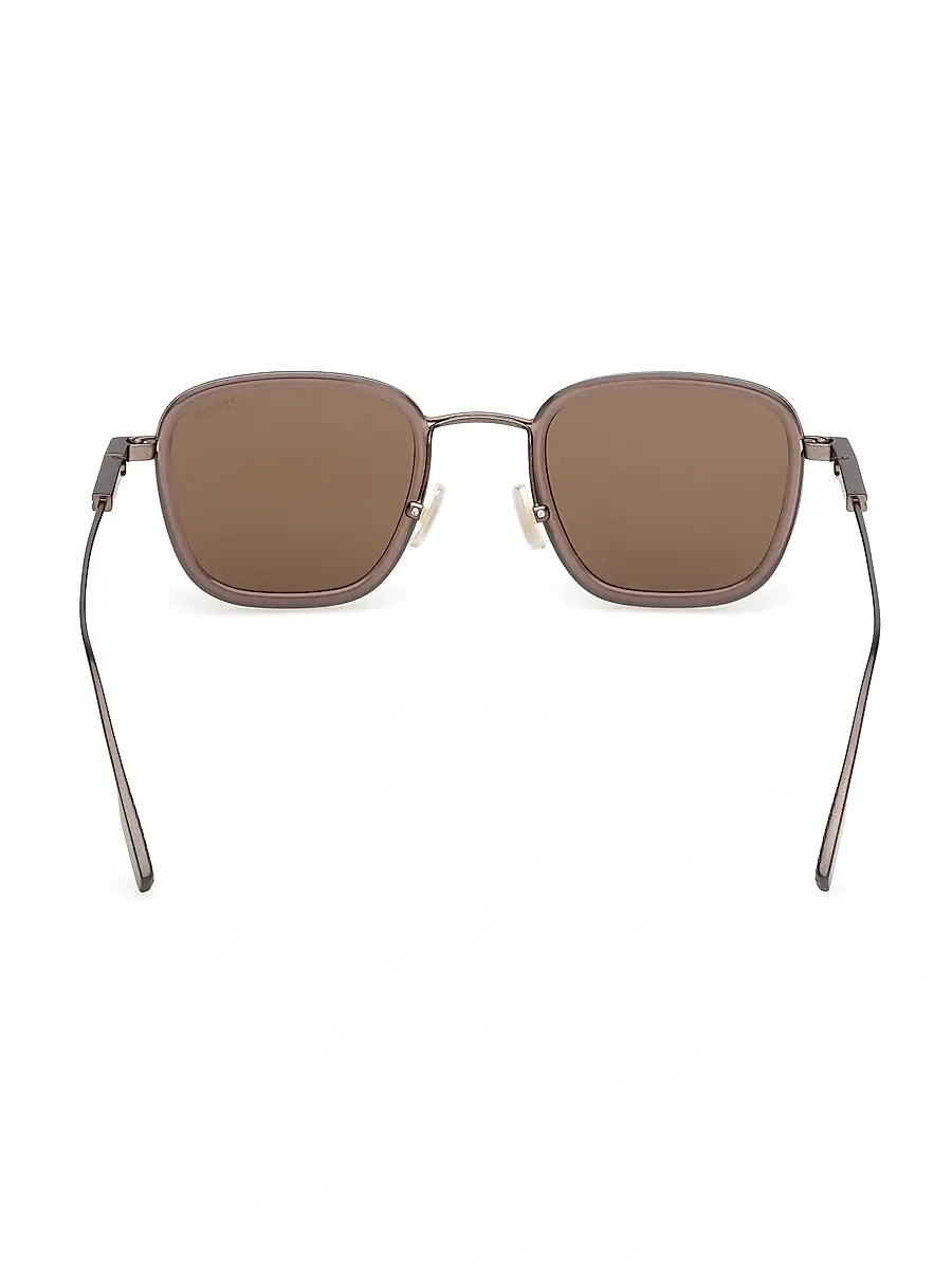 Zegna Men's 47MM Geometric Sunglasses | Thumbnail 5 Zegna Men's 47MM Geometric Sunglasses | Thumbnail 5