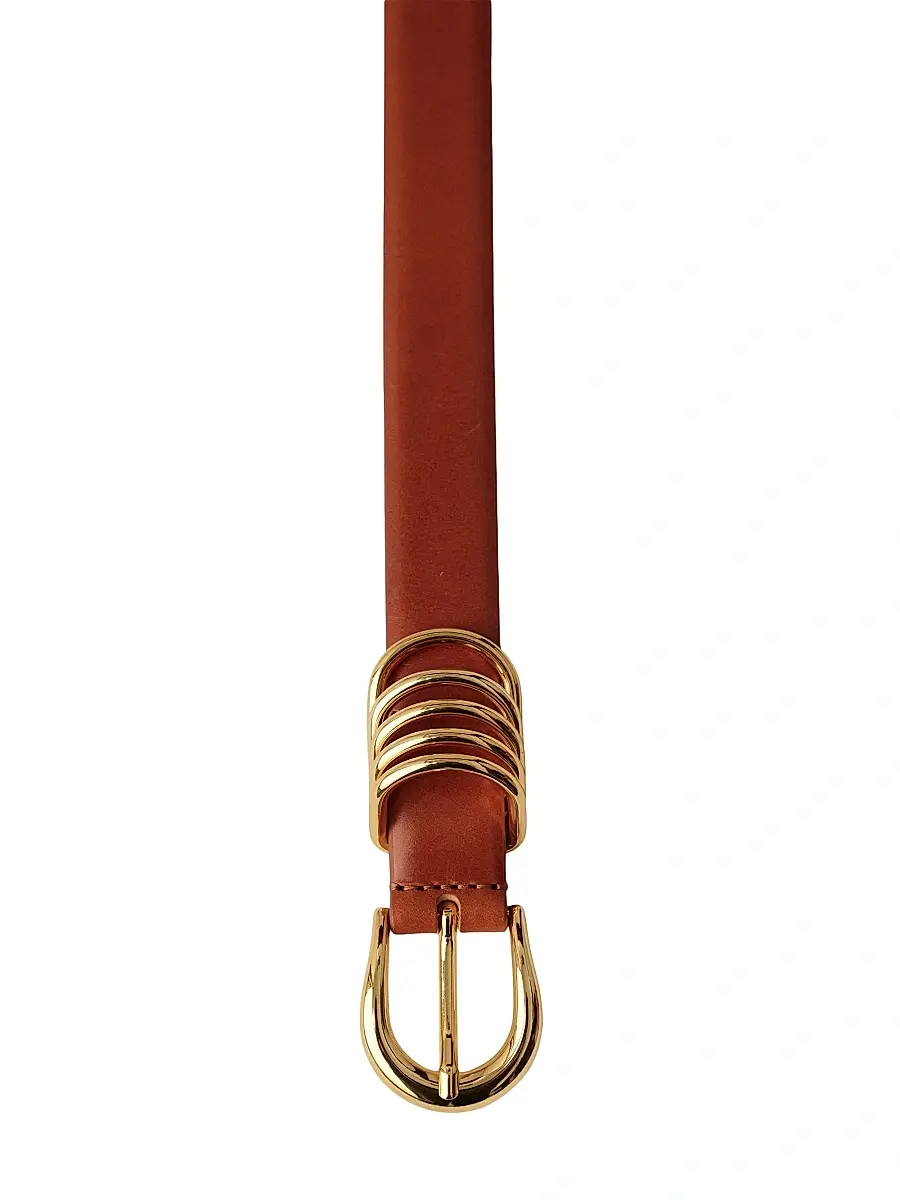 Déhanche Women's Hollyhock Leather D-Ring Belt | Thumbnail 5