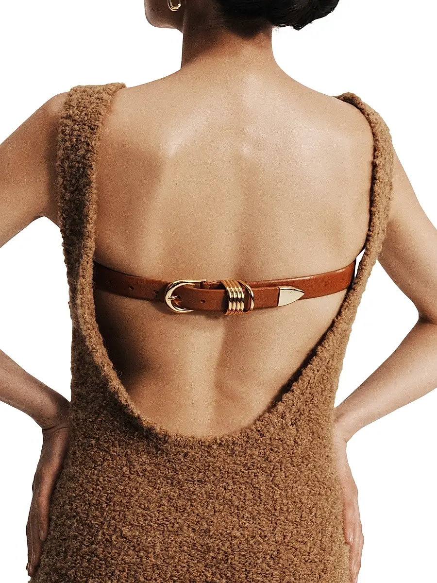 Déhanche Women's Hollyhock Leather D-Ring Belt | Thumbnail 8