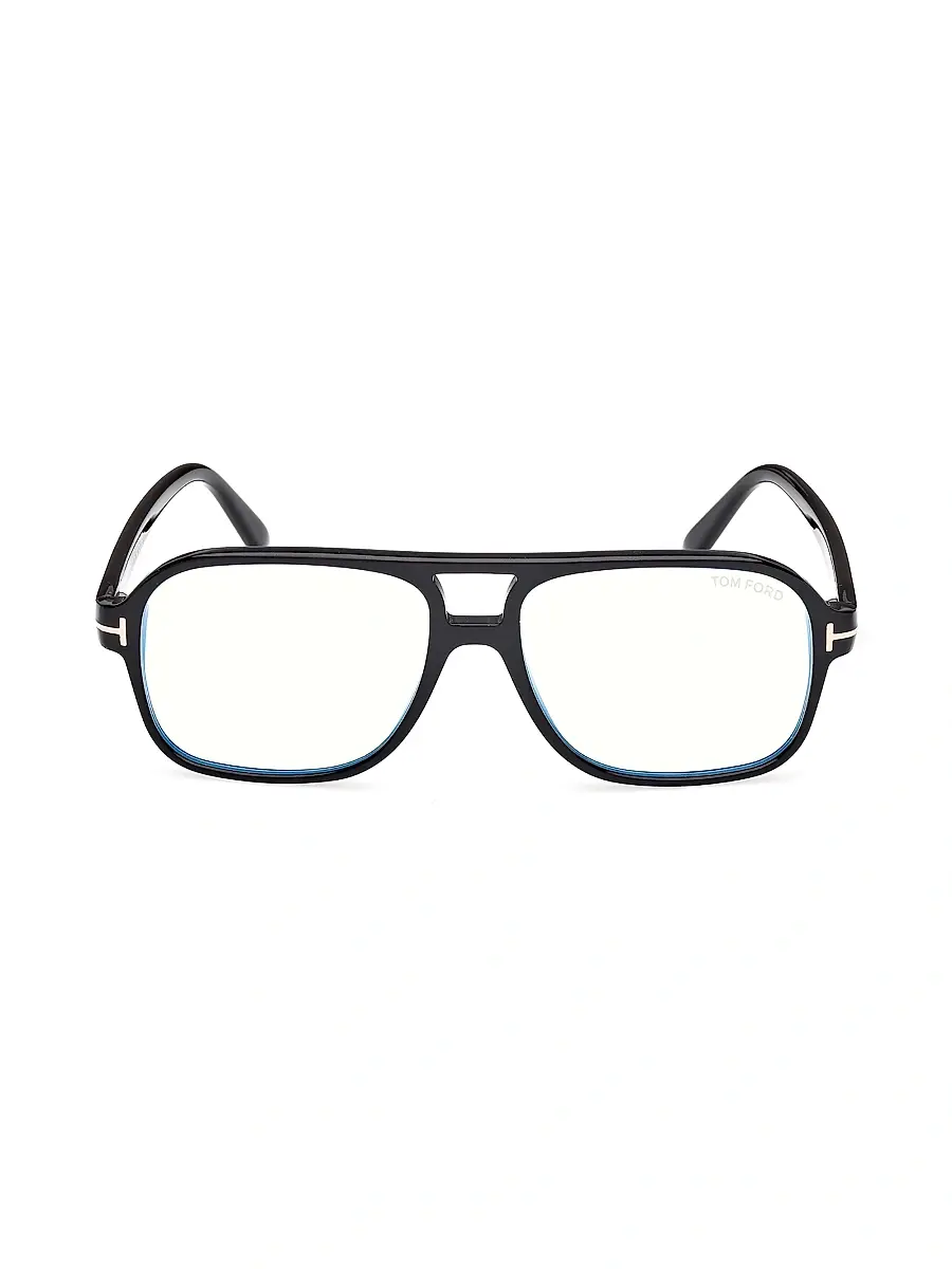 Tom Ford Men's Navigator 58MM Blue Block Glasses | Thumbnail 2