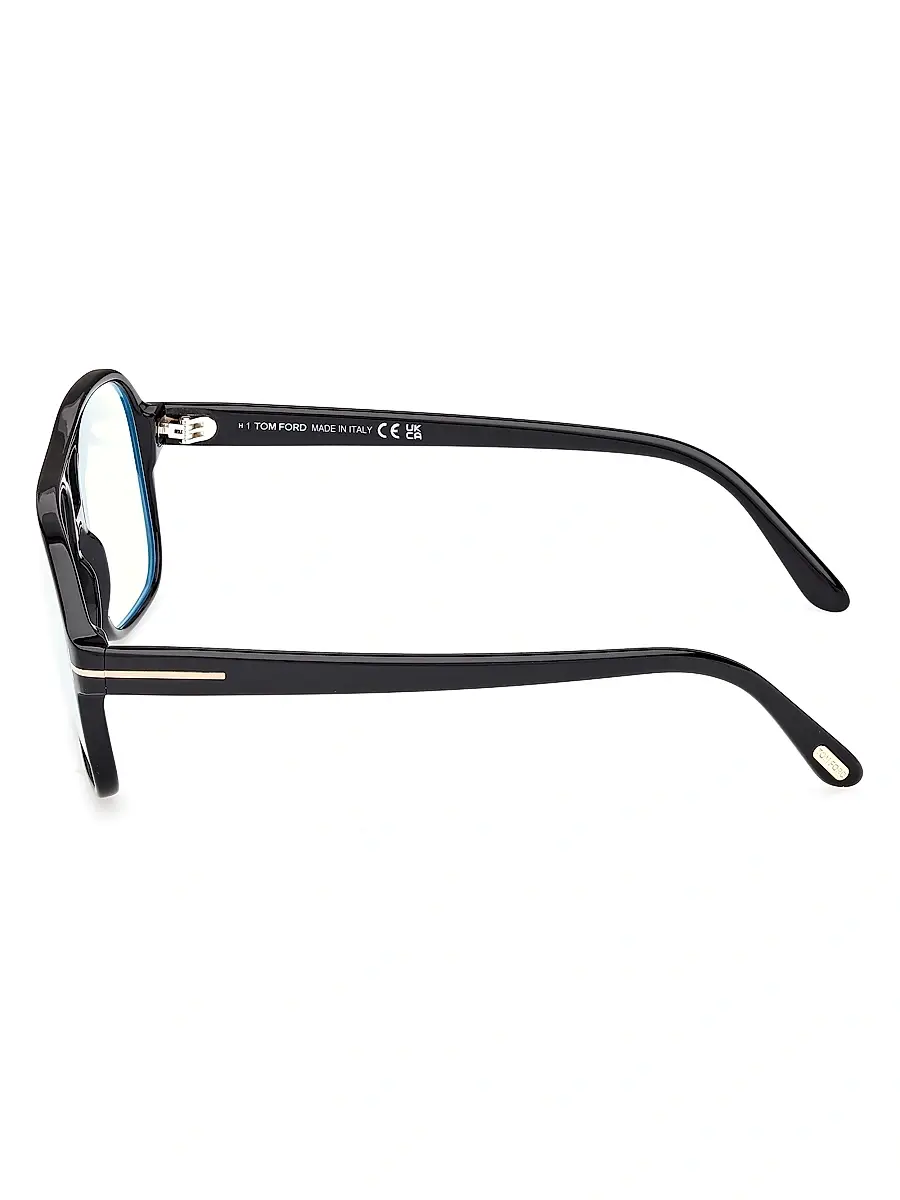 Tom Ford Men's Navigator 58MM Blue Block Glasses | Thumbnail 3