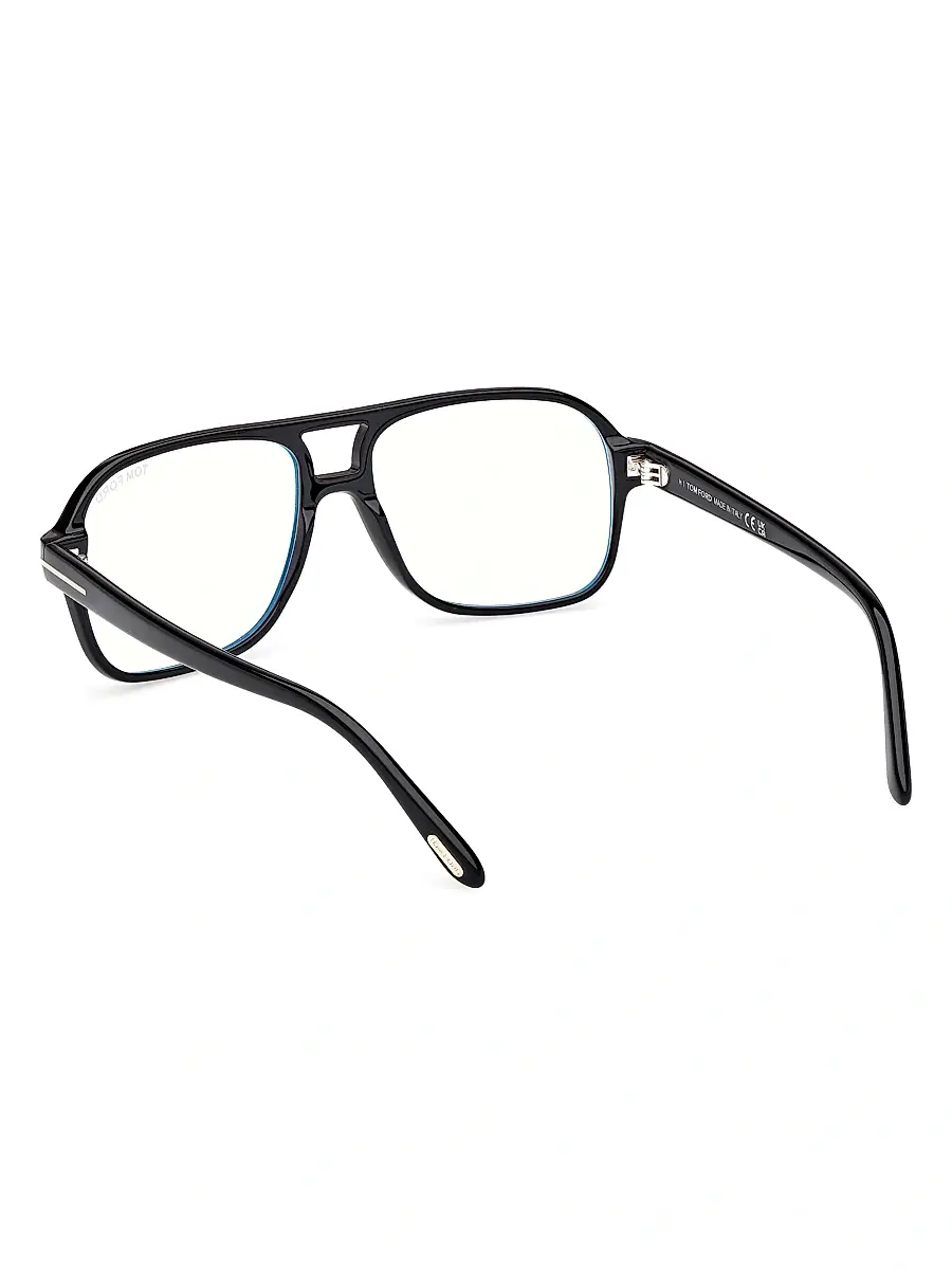 Tom Ford Men's Navigator 58MM Blue Block Glasses | Thumbnail 4