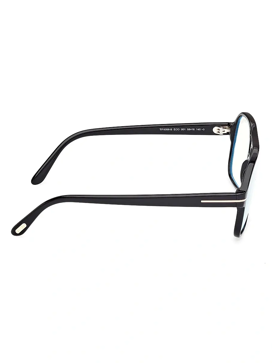 Tom Ford Men's Navigator 58MM Blue Block Glasses | Thumbnail 7