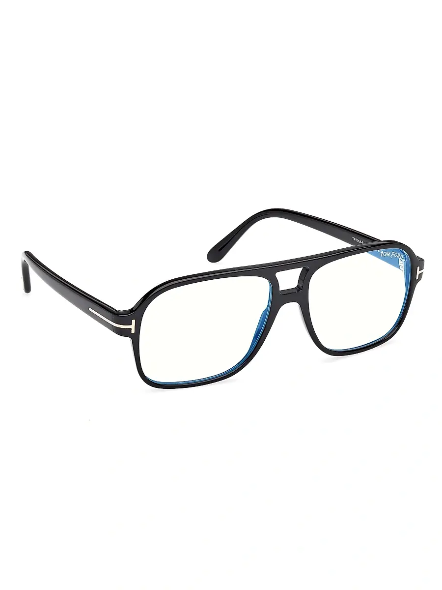 Tom Ford Men's Navigator 58MM Blue Block Glasses | Thumbnail 8