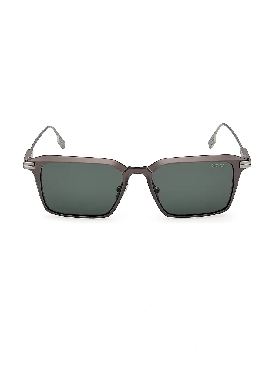 Zegna Men's 55MM Square Sunglasses | Thumbnail 2