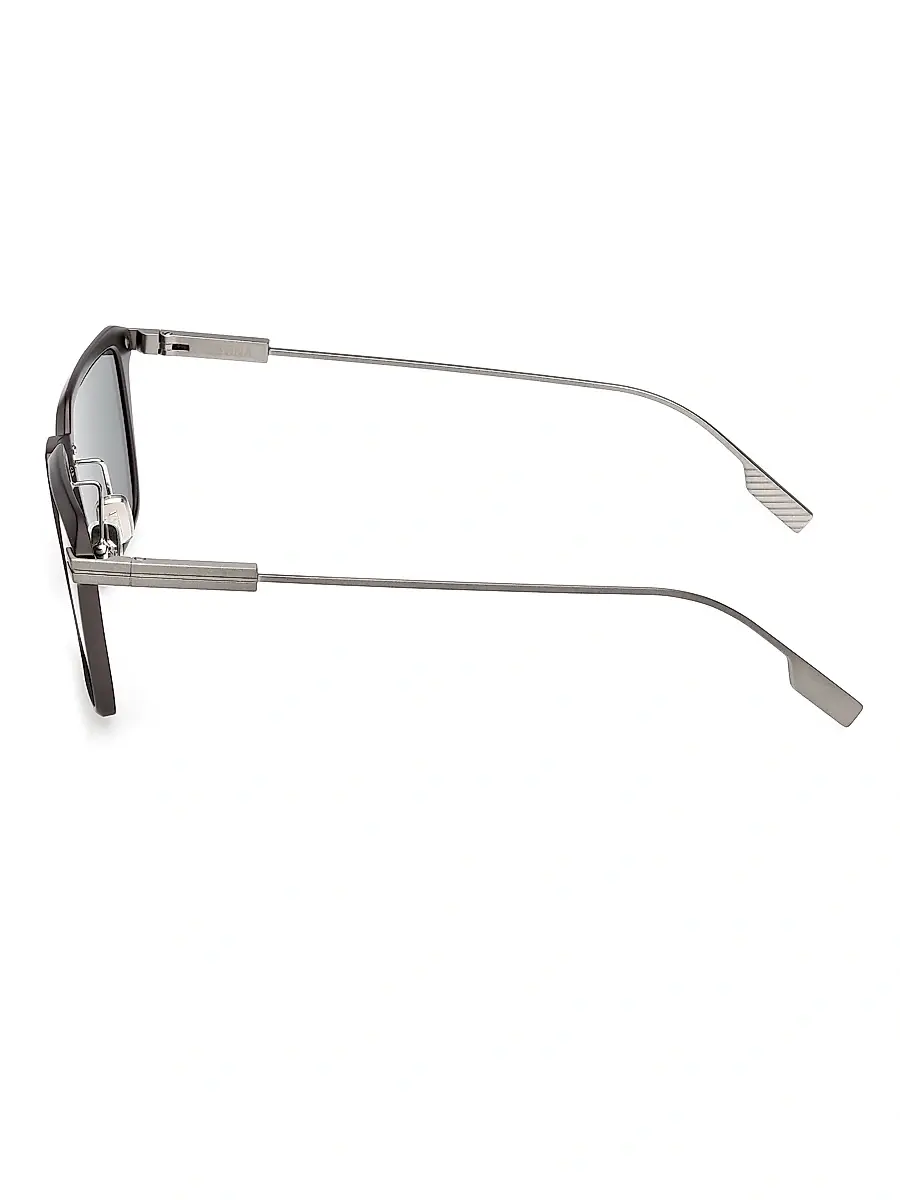 Zegna Men's 55MM Square Sunglasses | Thumbnail 3