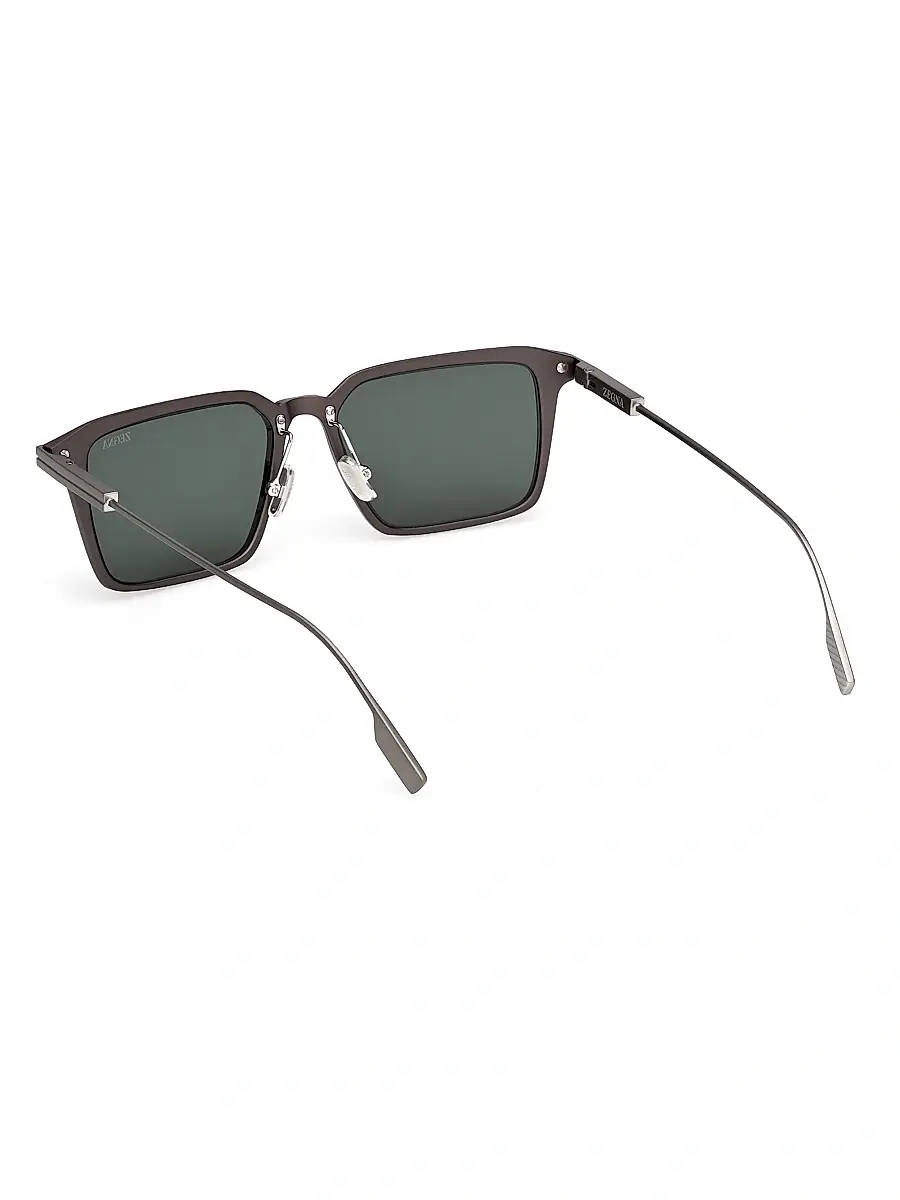 Zegna Men's 55MM Square Sunglasses | Thumbnail 4