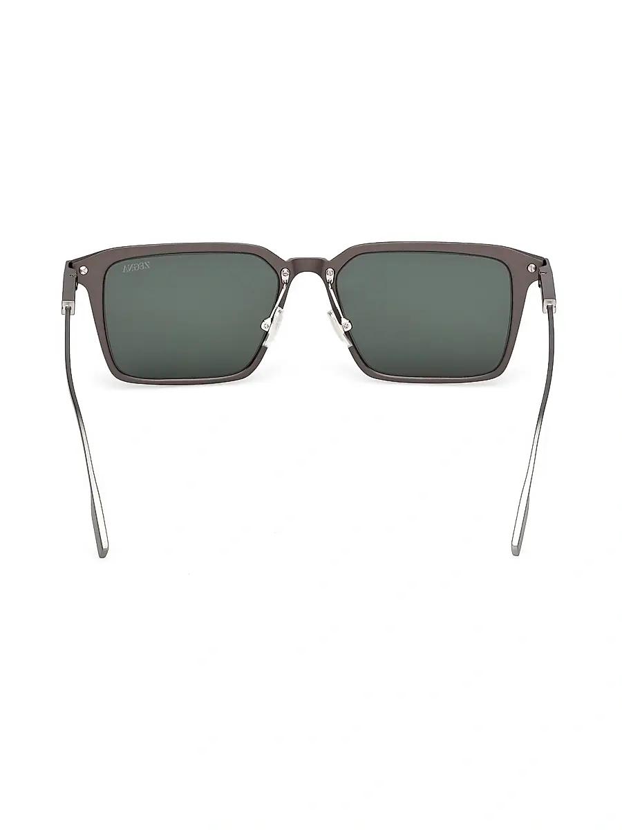 Zegna Men's 55MM Square Sunglasses | Thumbnail 5