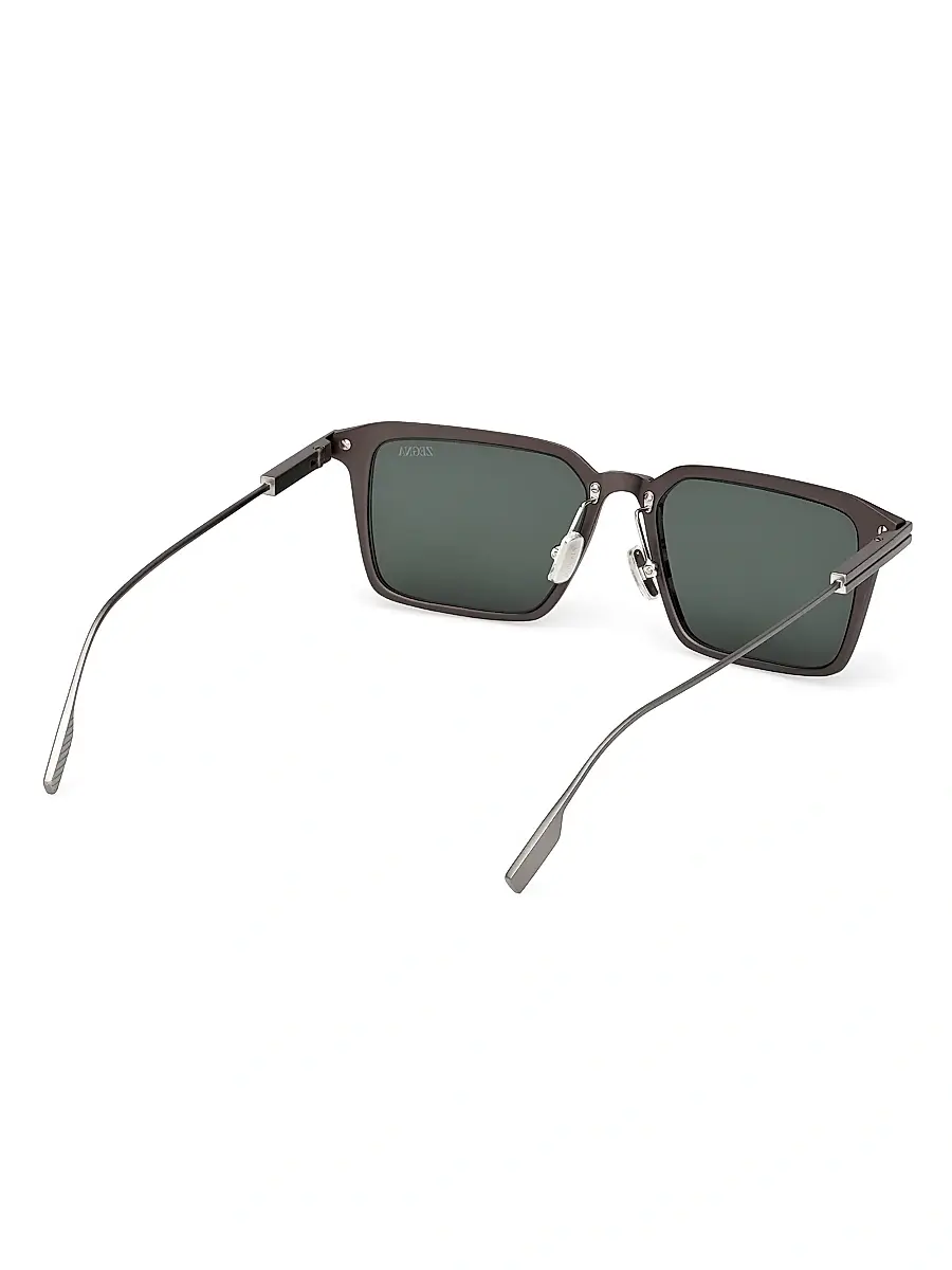 Zegna Men's 55MM Square Sunglasses | Thumbnail 6